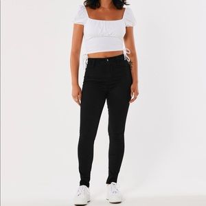 ultra high rise jean leggings hollister